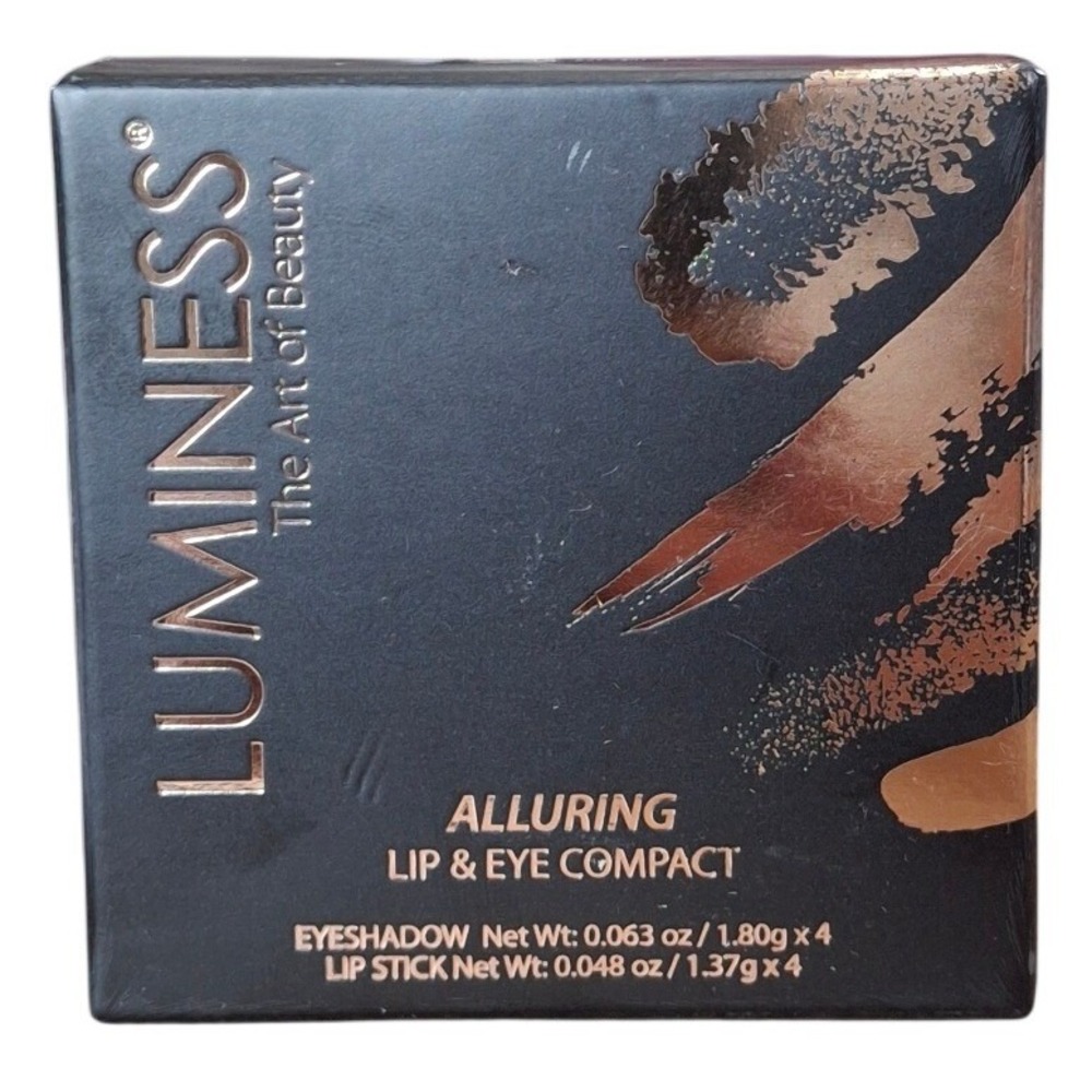 Luminess Alluring Lip and Eye Compact Palette 4 Eyeshadows 4 Lipsticks LMEPL46